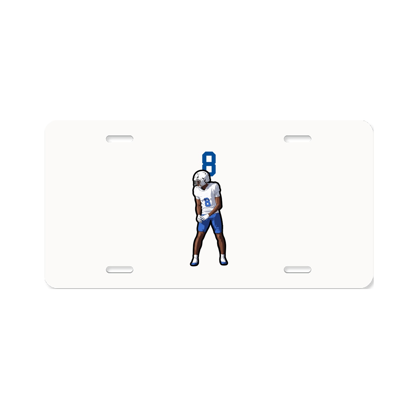 License Plate — Number Top in Classic
