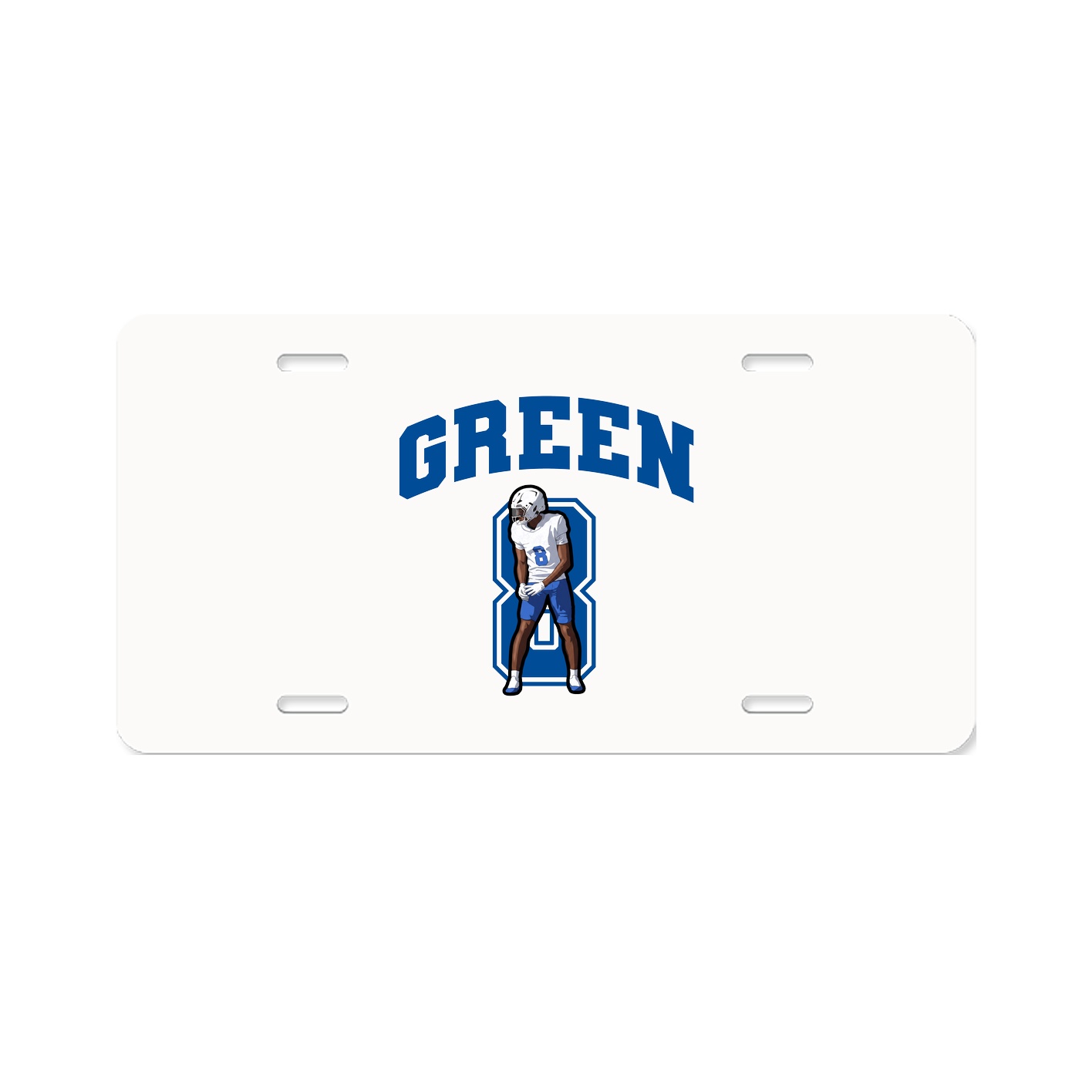 License Plate — Number in Classic