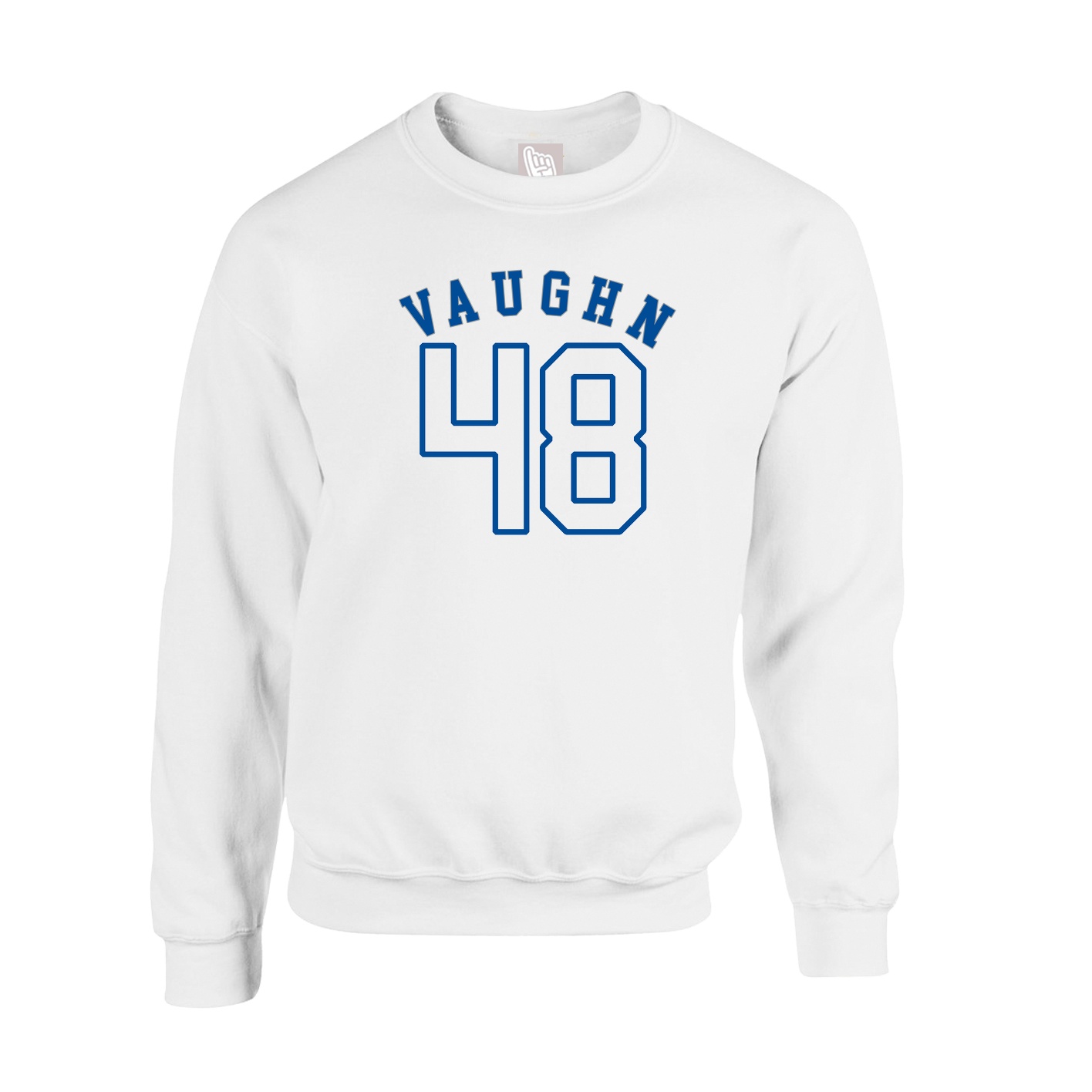 Fleece Crew — Shirsey Arch in White