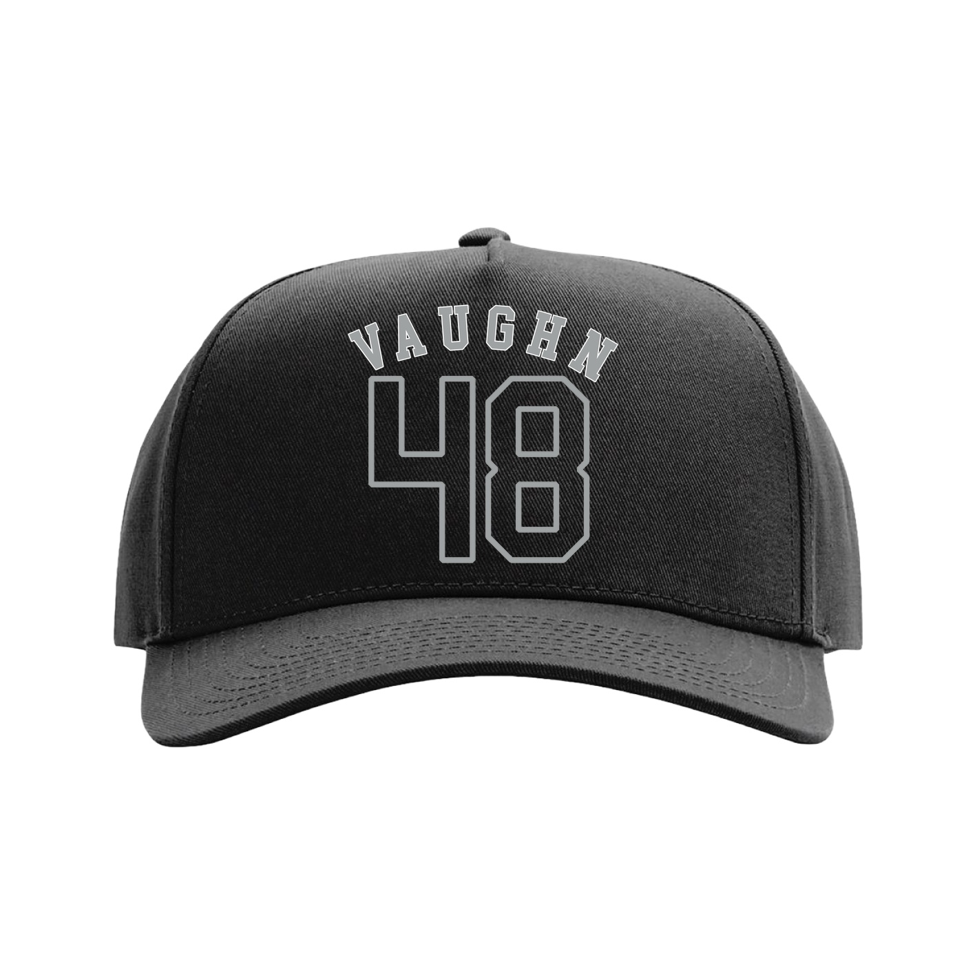 Full Fabric Five-Panel Champ Cap — Shirsey Arch in Black