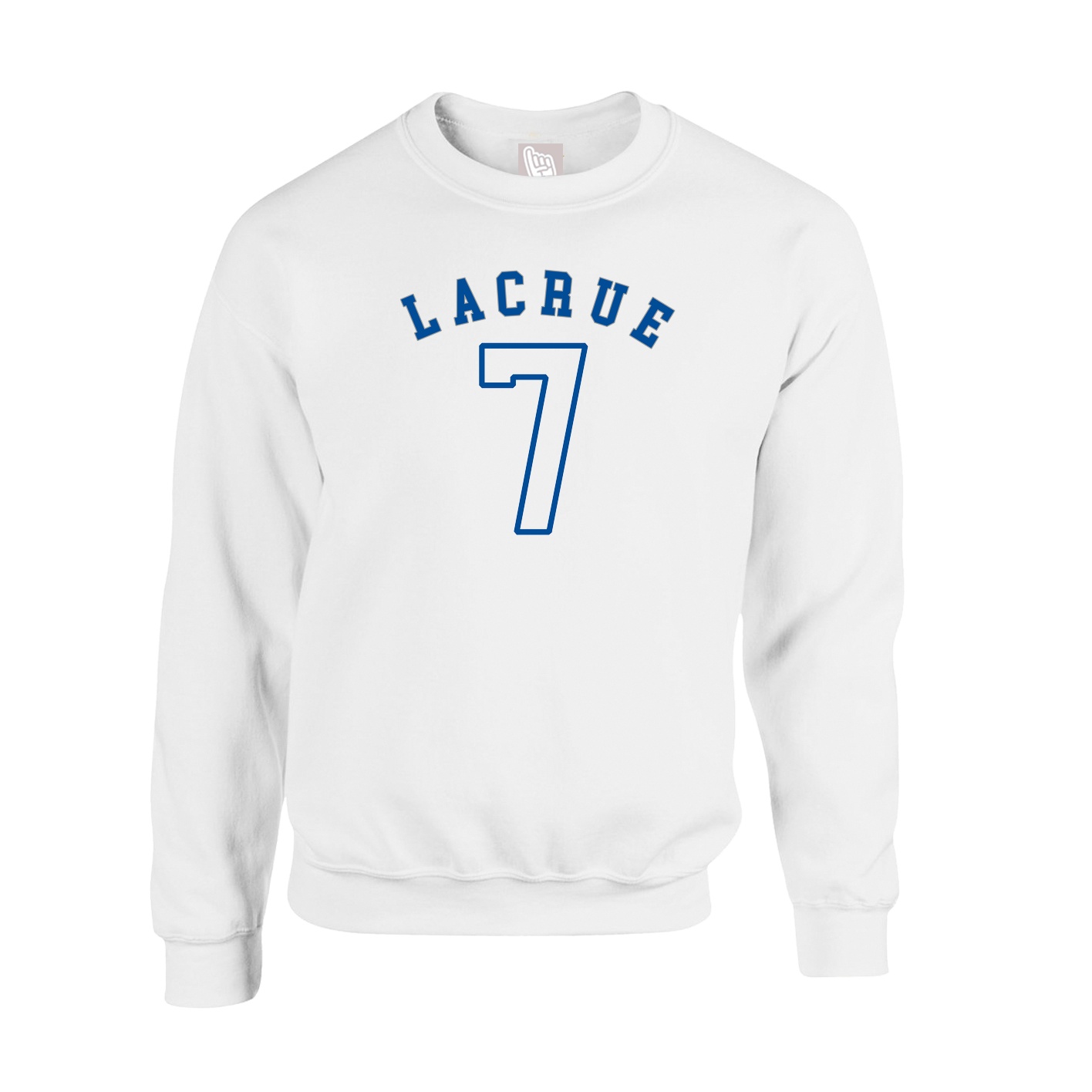 Fleece Crew — Shirsey Arch in White