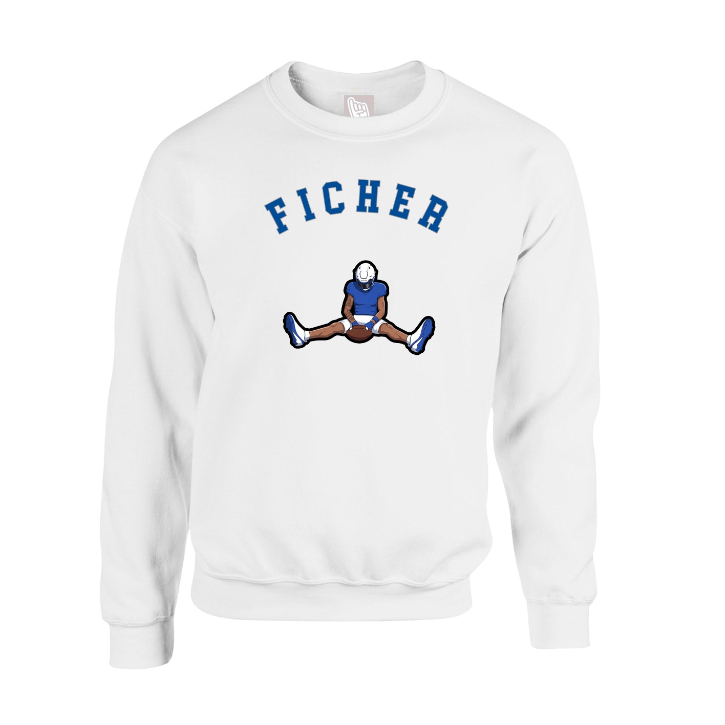 Fleece Crew — Shirsey Arch in White