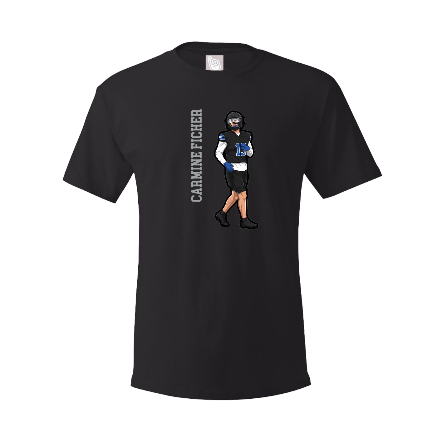 Tee — Name Vertical in Black