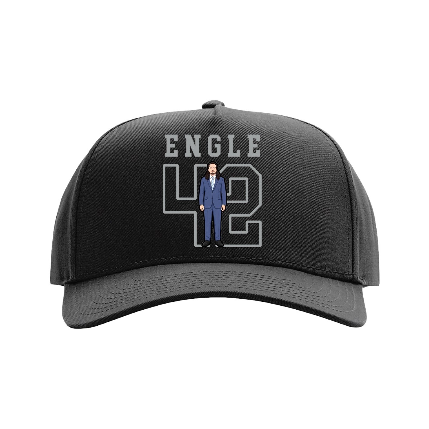 Full Fabric Five-Panel Champ Cap — Shirsey in Black