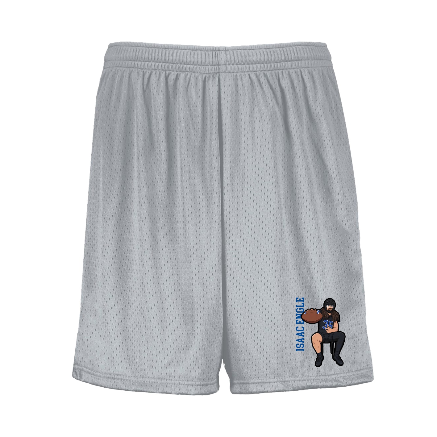 Shorts — Name Vertical in Silver