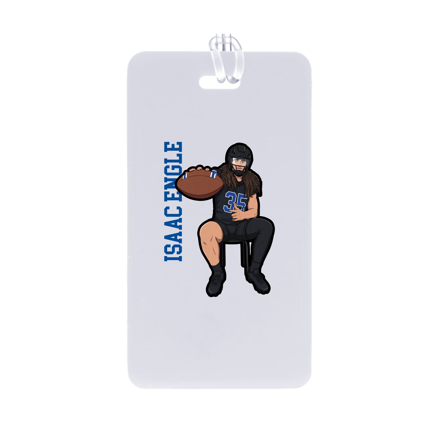 Bag Tag — Name Vertical in Classic