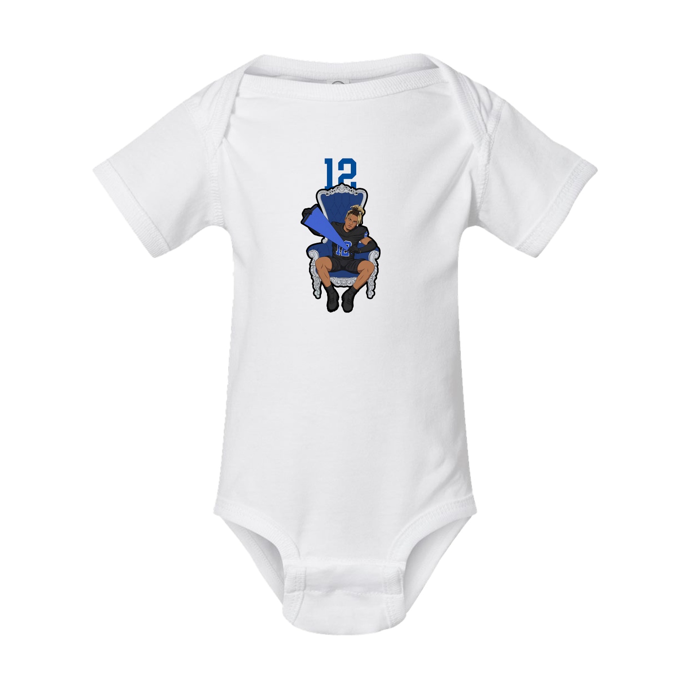 Baby Onesie — Number Top in White