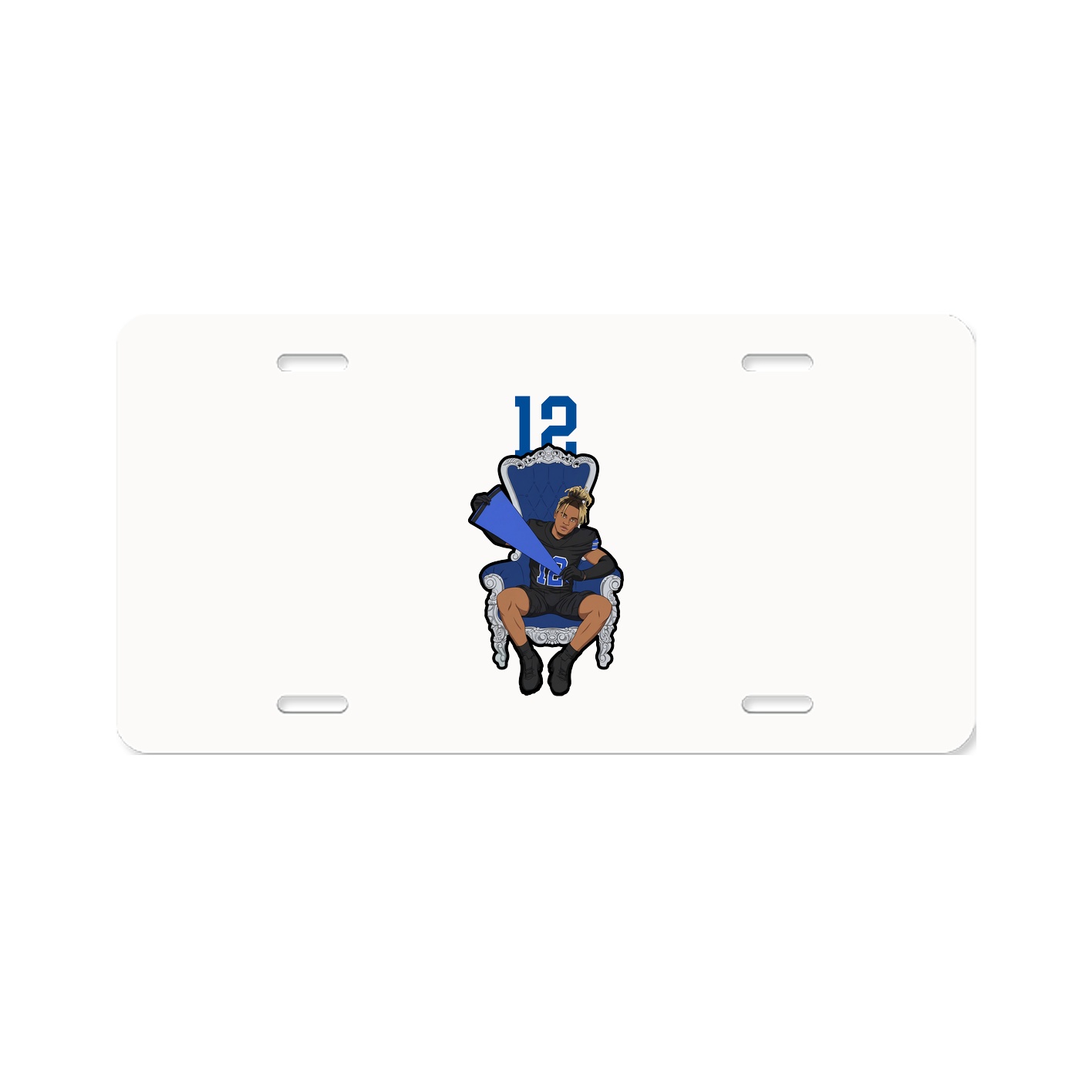 License Plate — Number Top in Classic