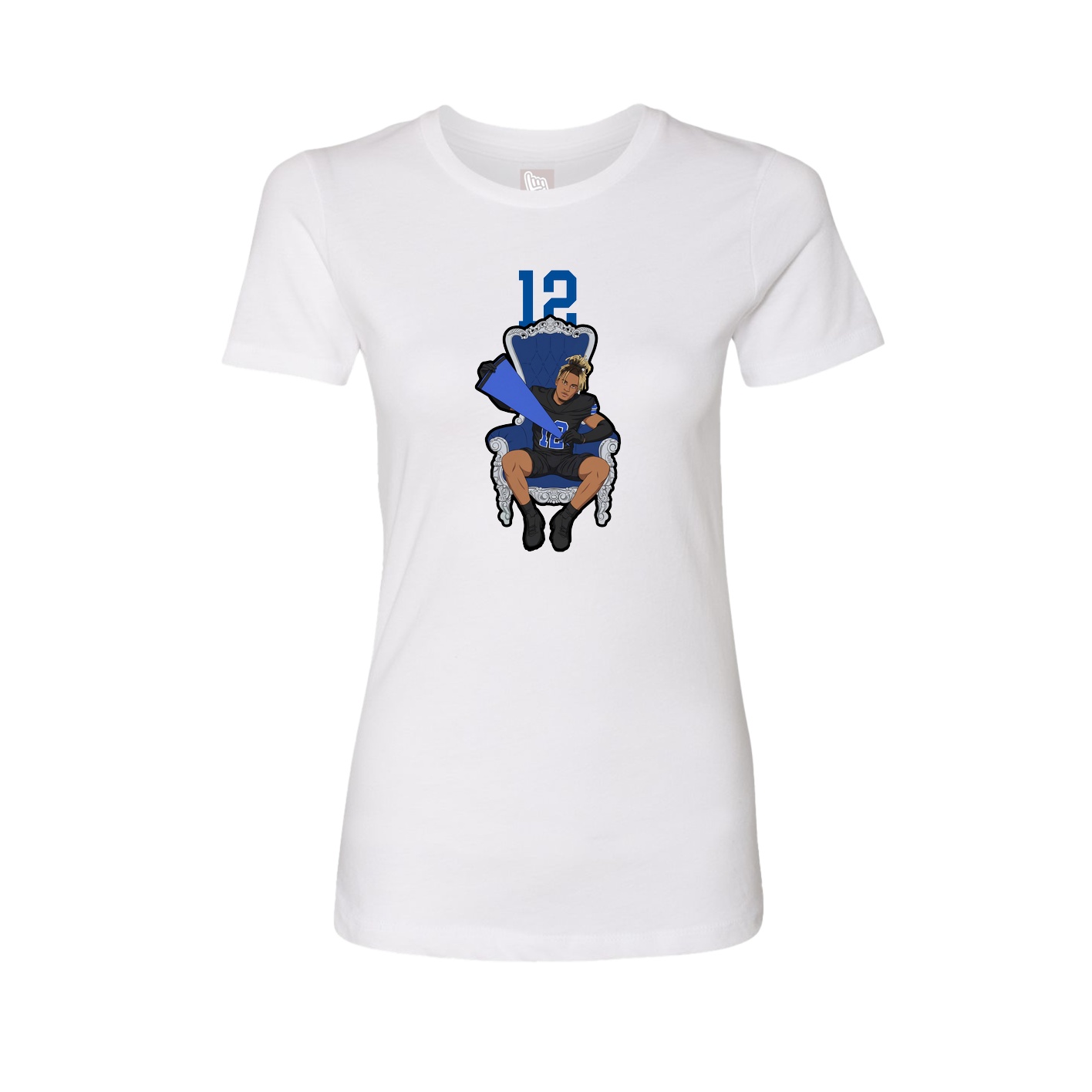 Womens Tee — Number Top in White