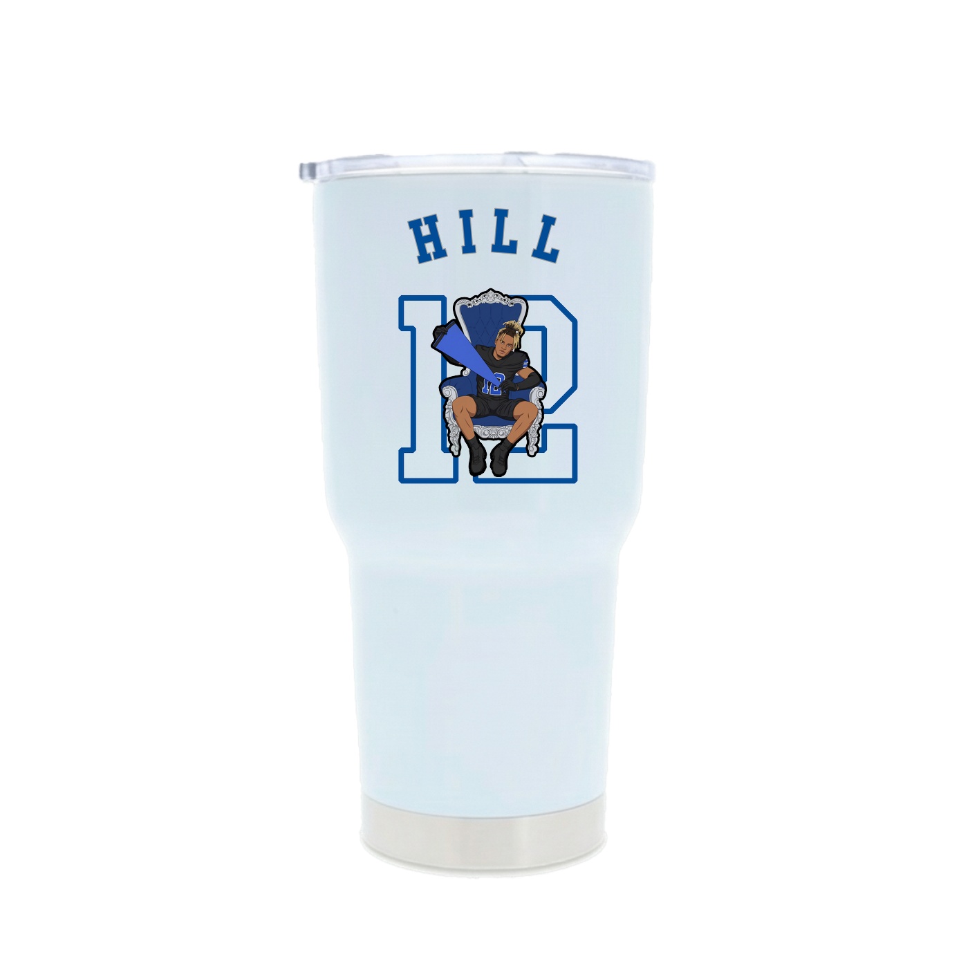 30oz Stainless Steel Tumbler — Shirsey Arch in White