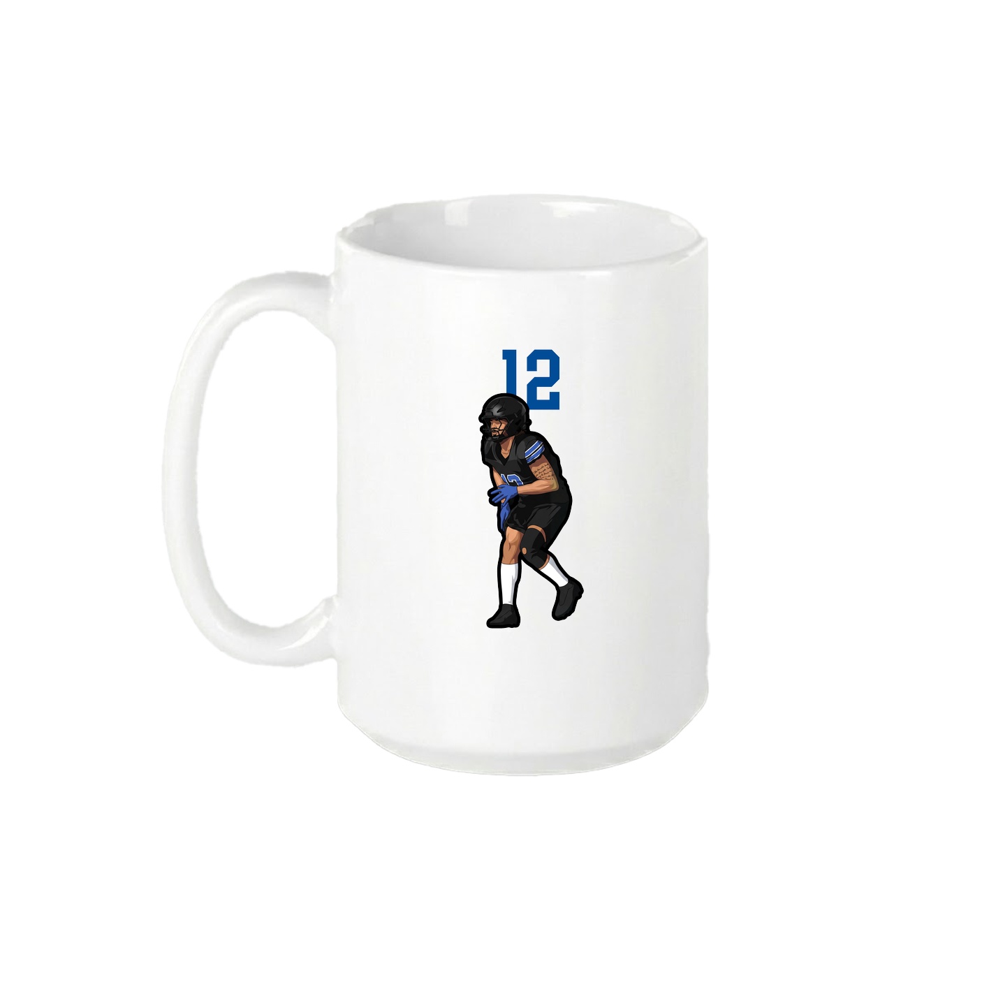 15oz Coffee Mug — Number Top in White