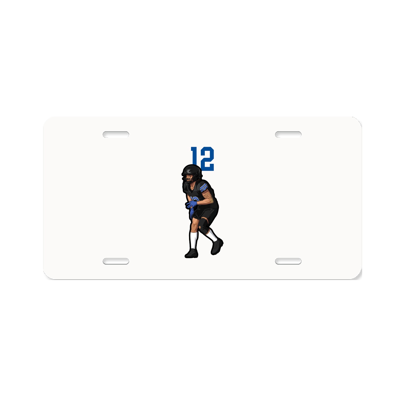 License Plate — Number Top in Classic