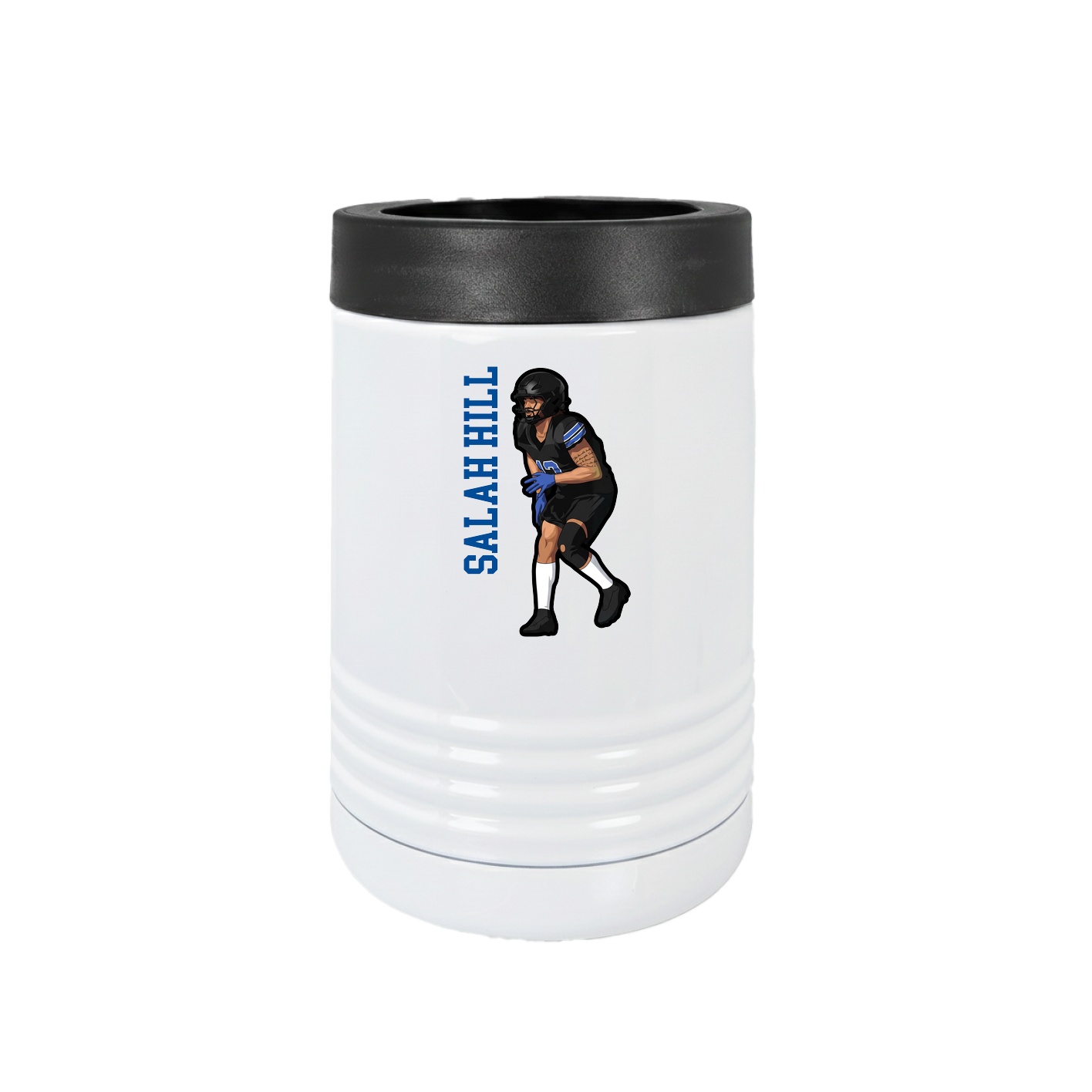 Beverage Holder — Name Vertical in White