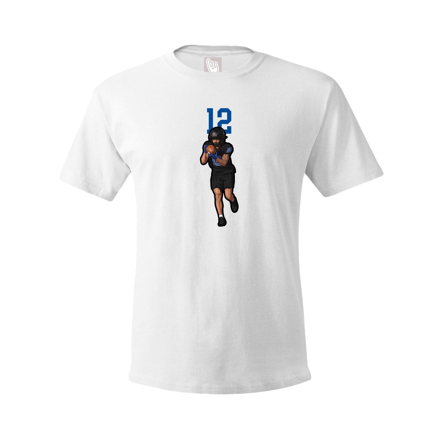 Youth Tee — Number Top in White