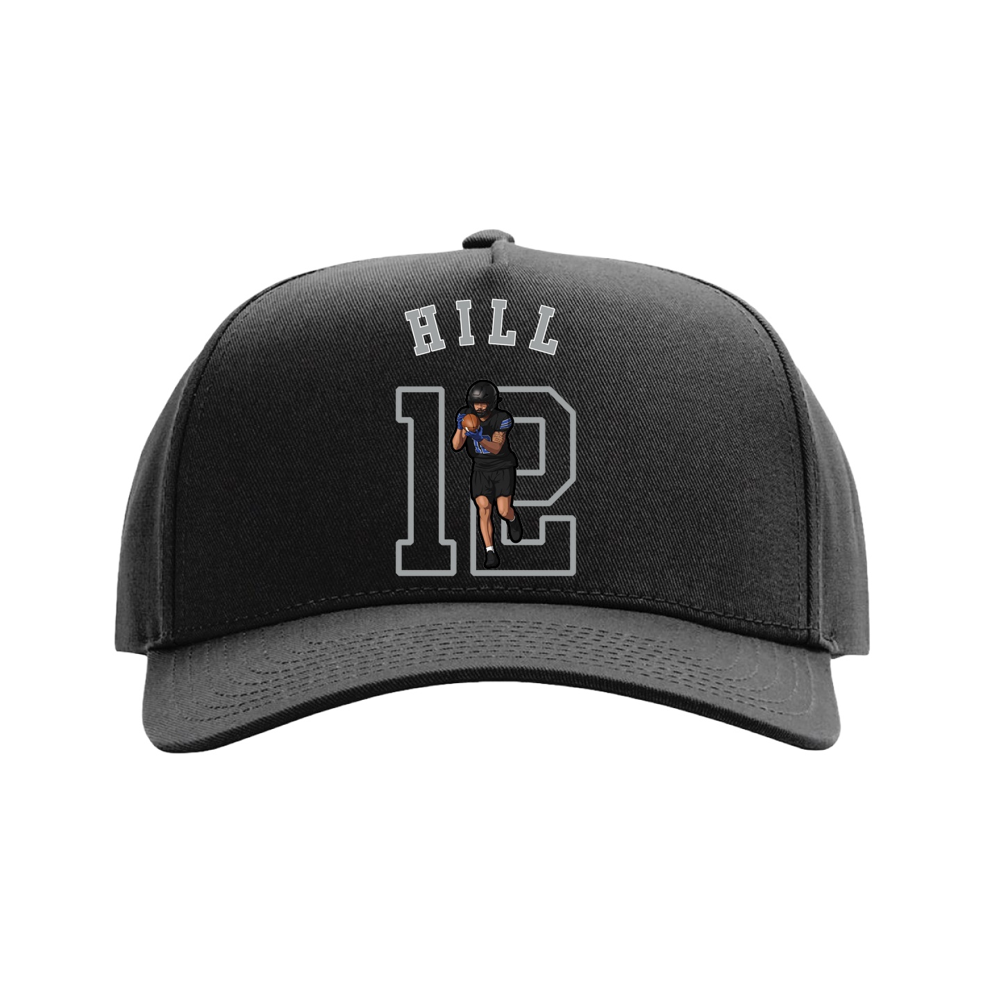 Full Fabric Five-Panel Champ Cap — Shirsey Arch in Black