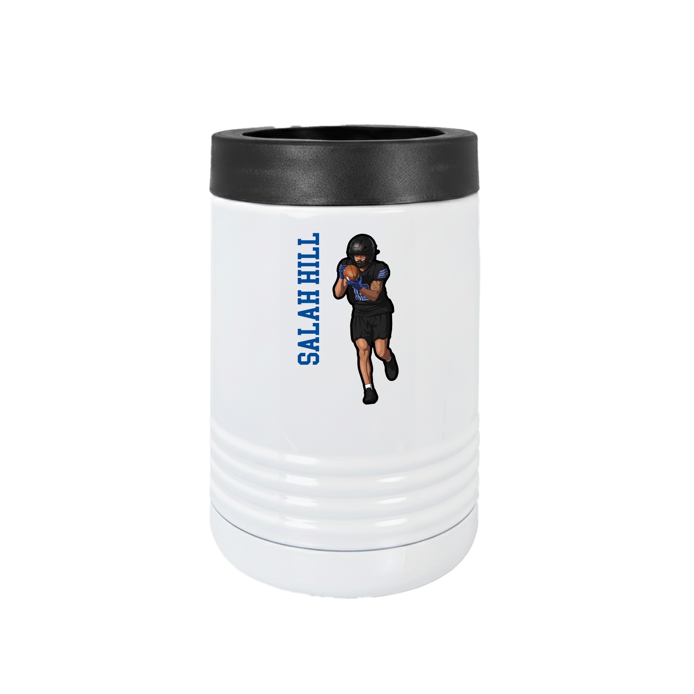 Beverage Holder — Name Vertical in White