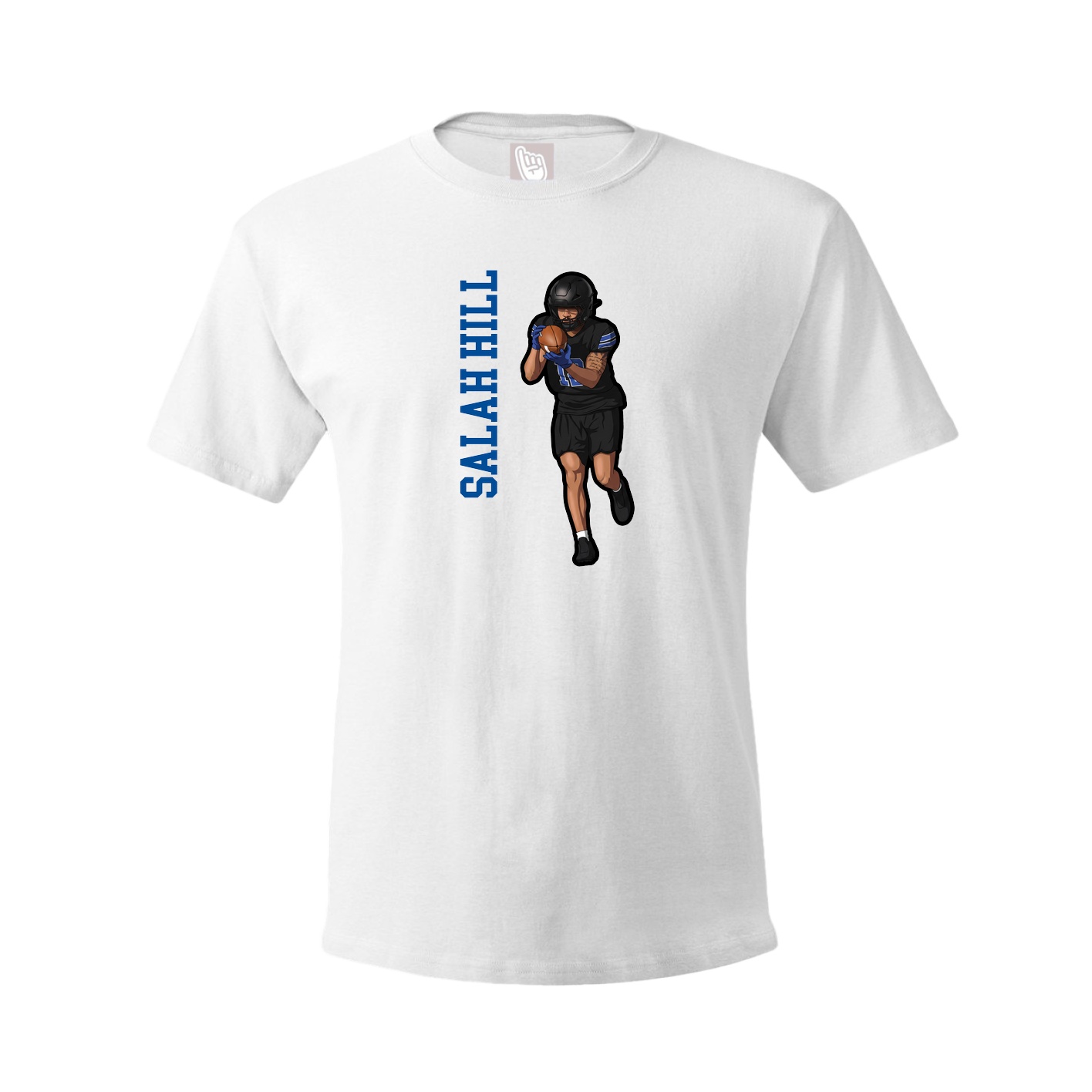 Tee — Name Vertical in White