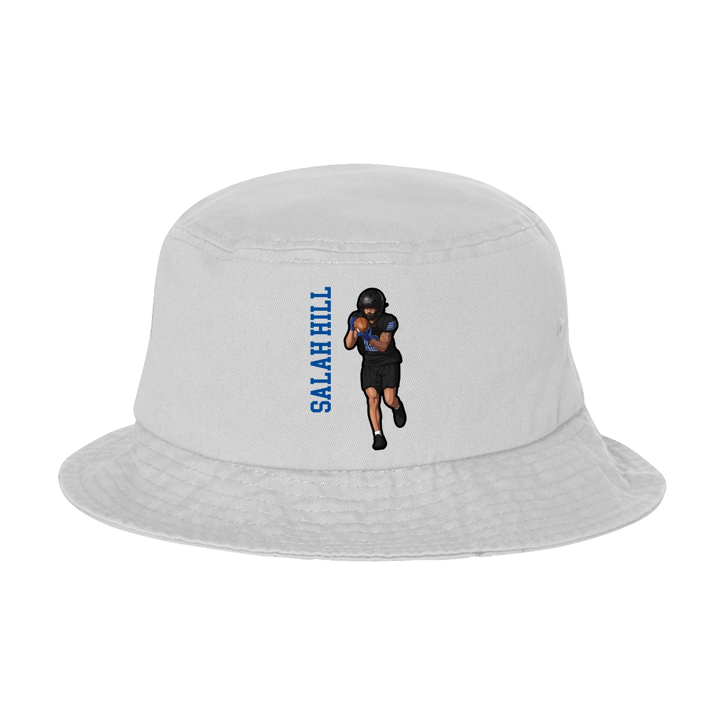 Bucket Cap — Name Vertical in White