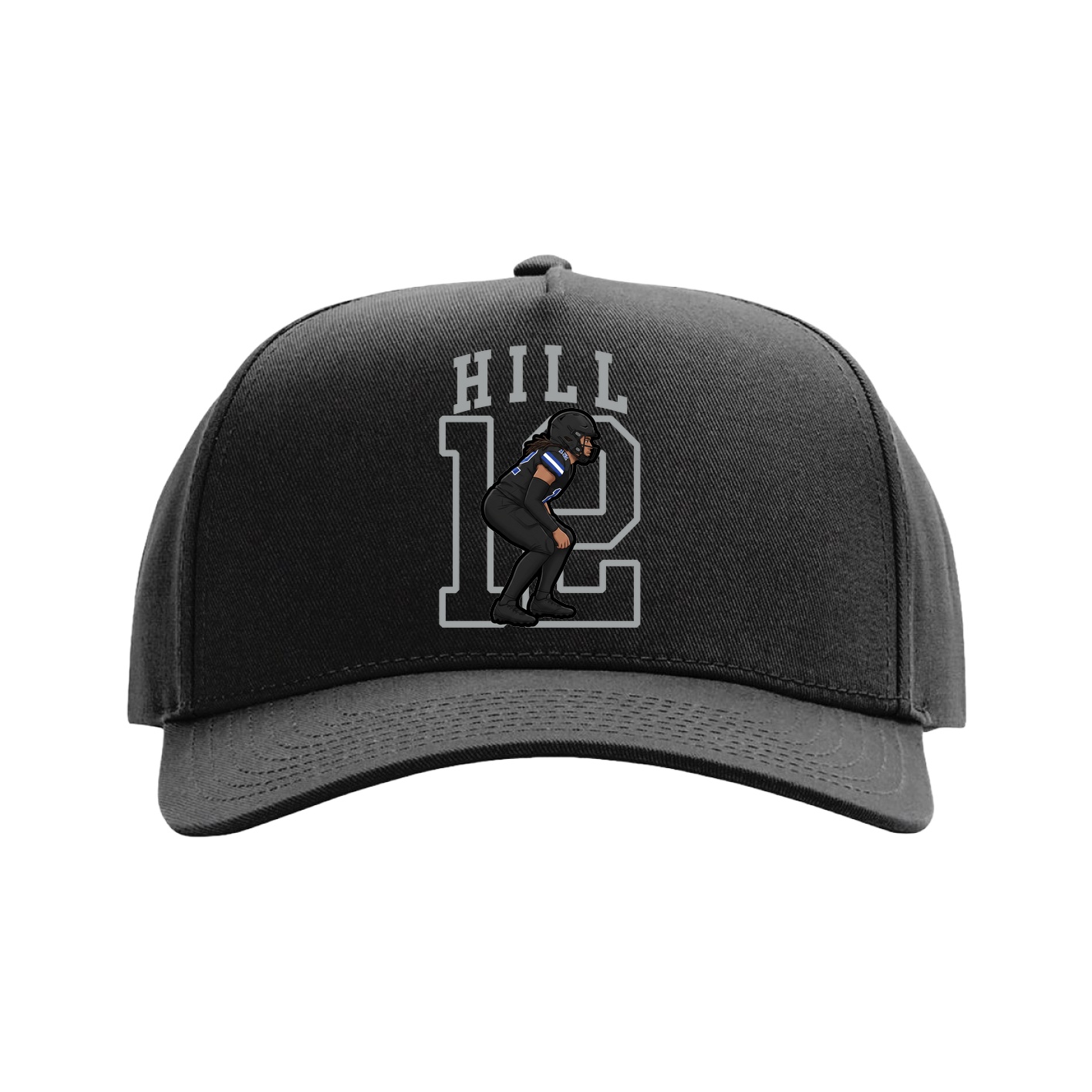 Full Fabric Five-Panel Champ Cap — Shirsey in Black