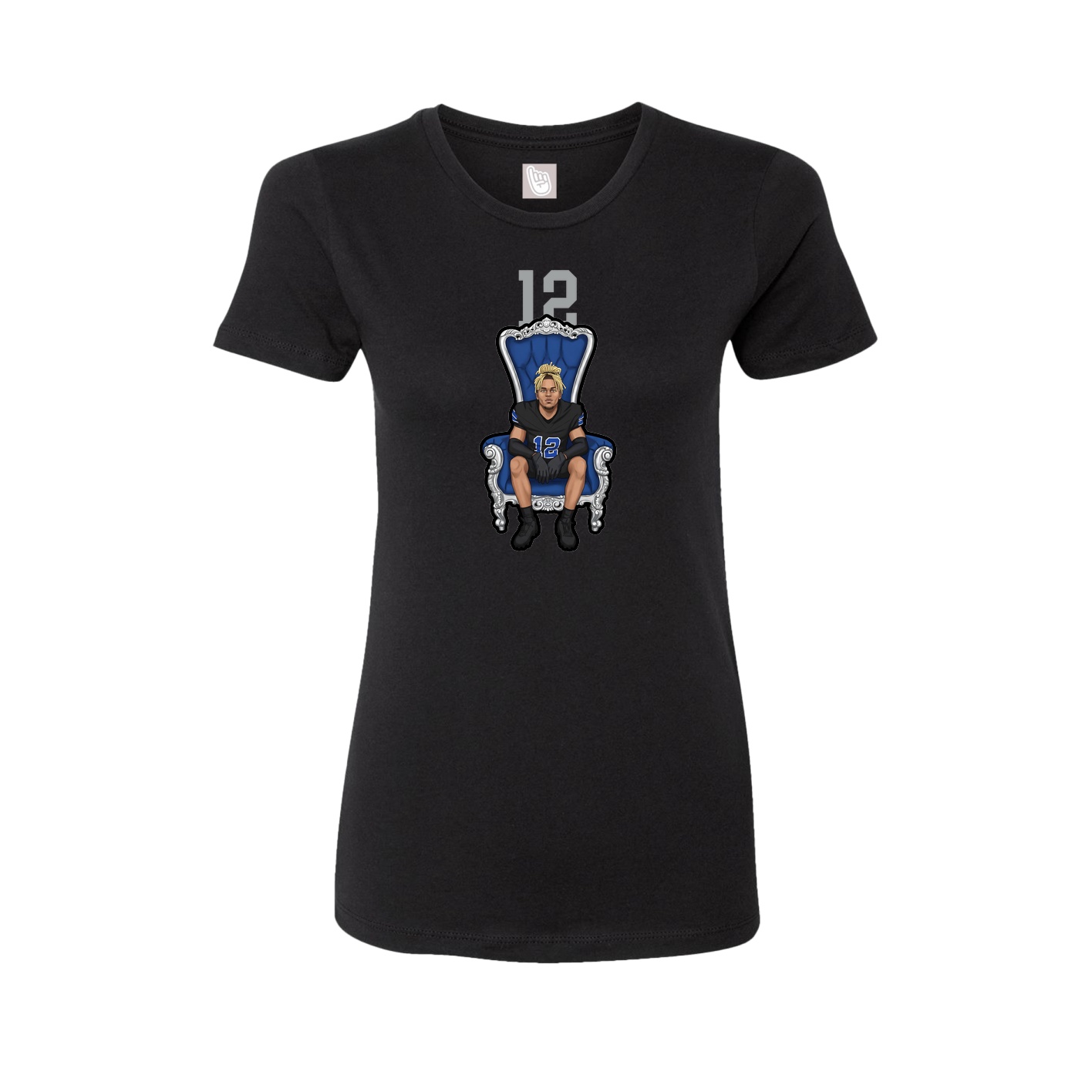 Womens Tee — Number Top in Black