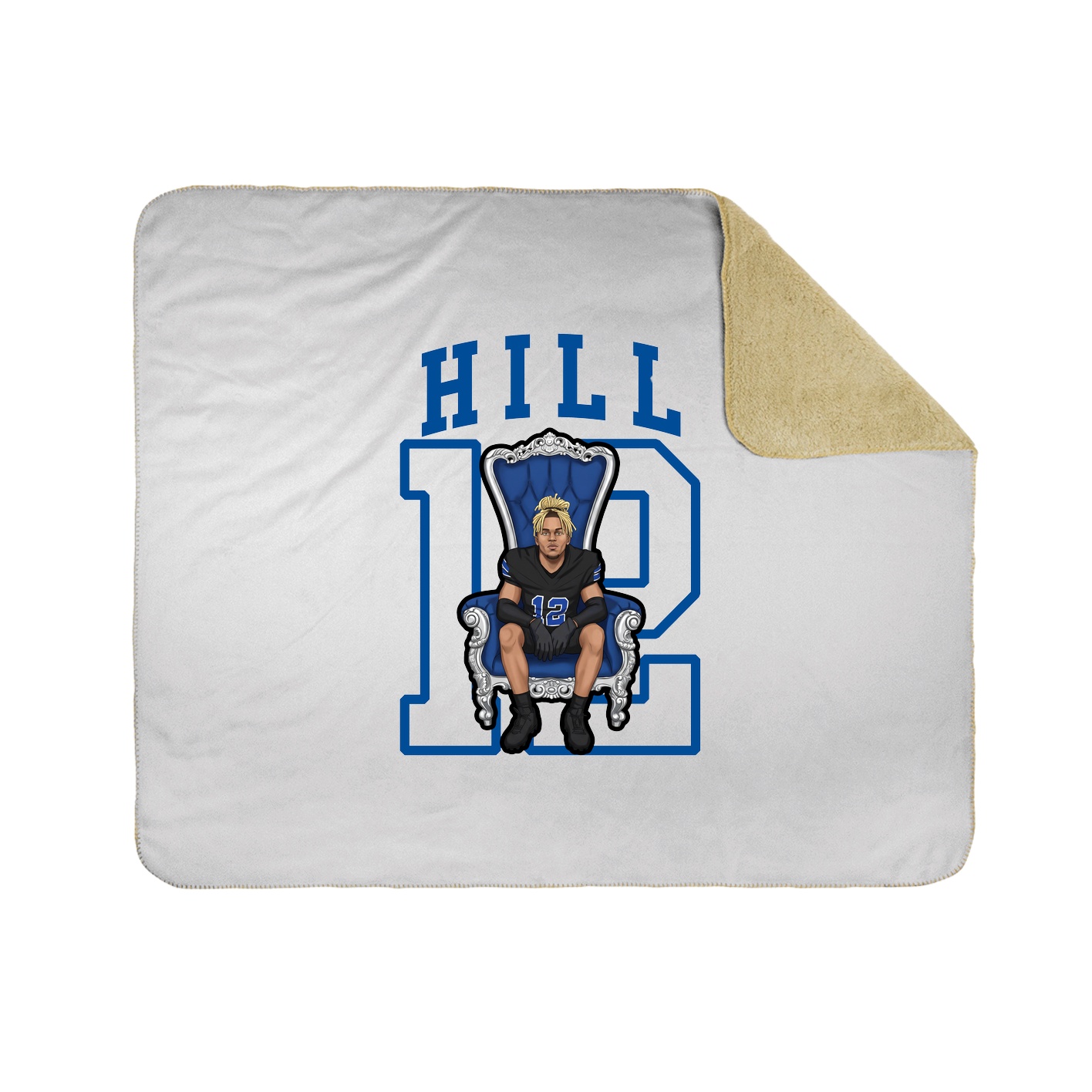 50x60 Sherpa Lined Throw Blanket