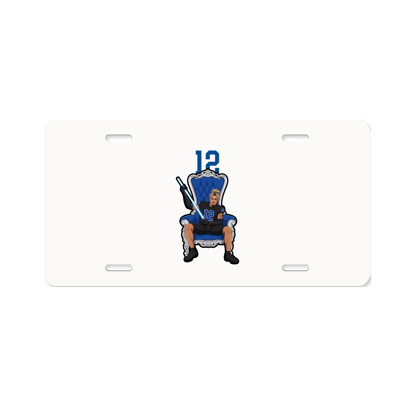 License Plate — Number Top in Classic