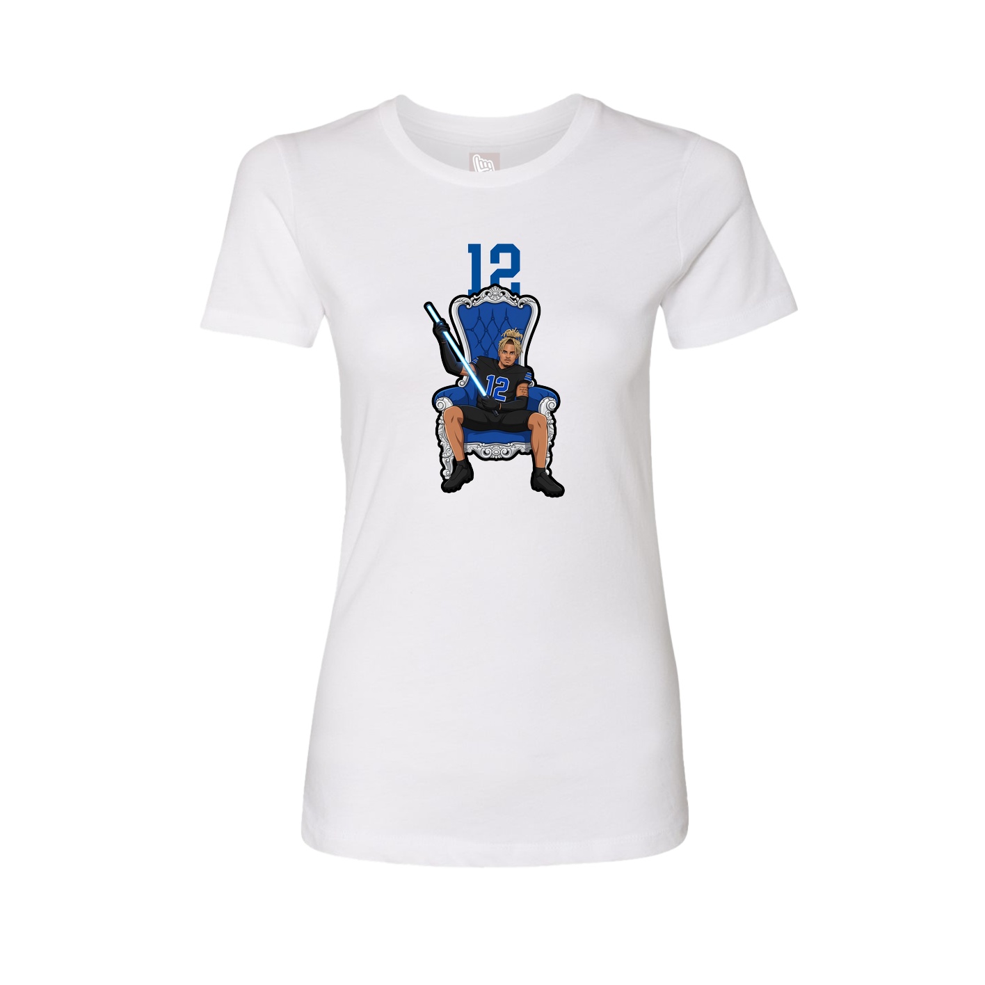 Womens Tee — Number Top in White