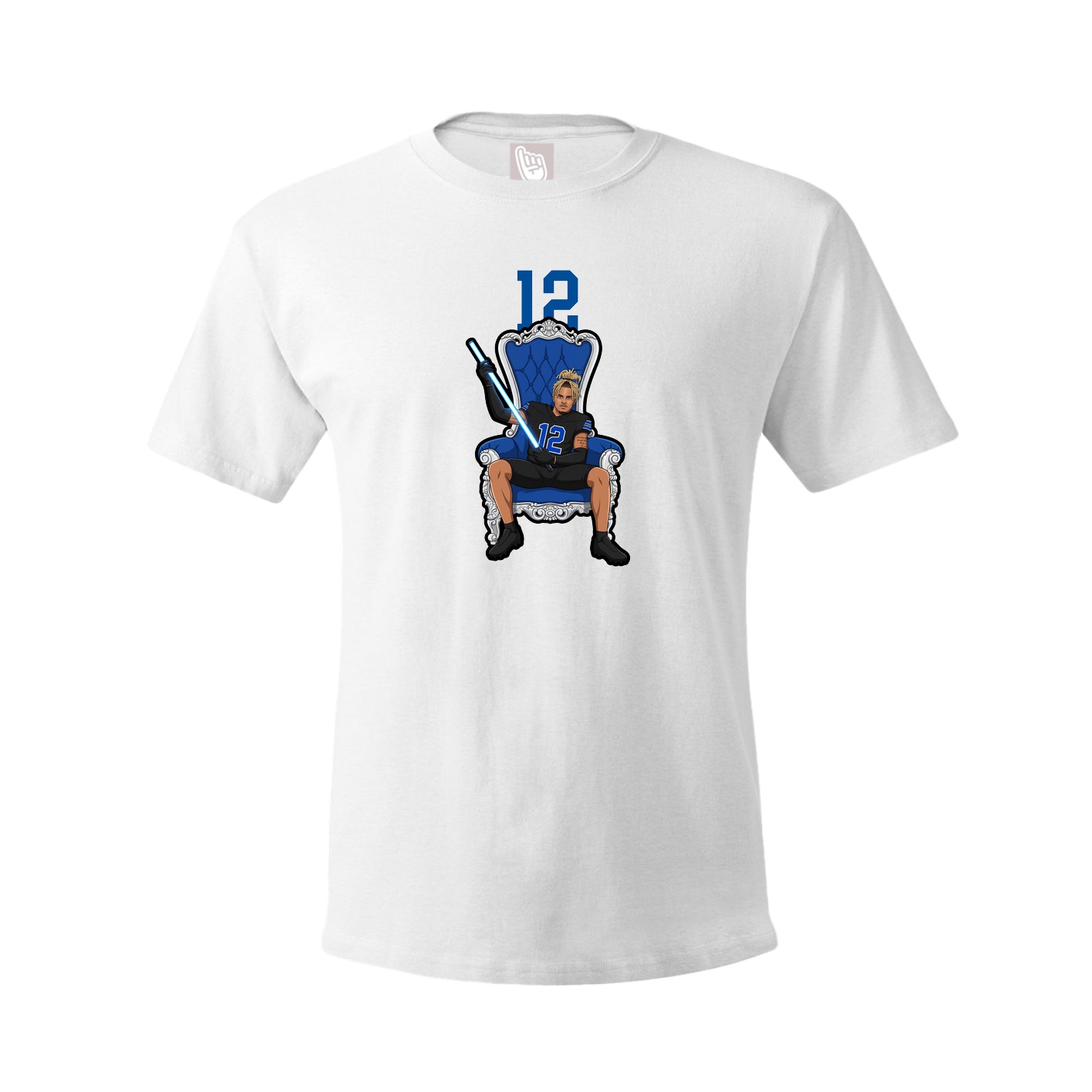 Youth Tee — Number Top in White