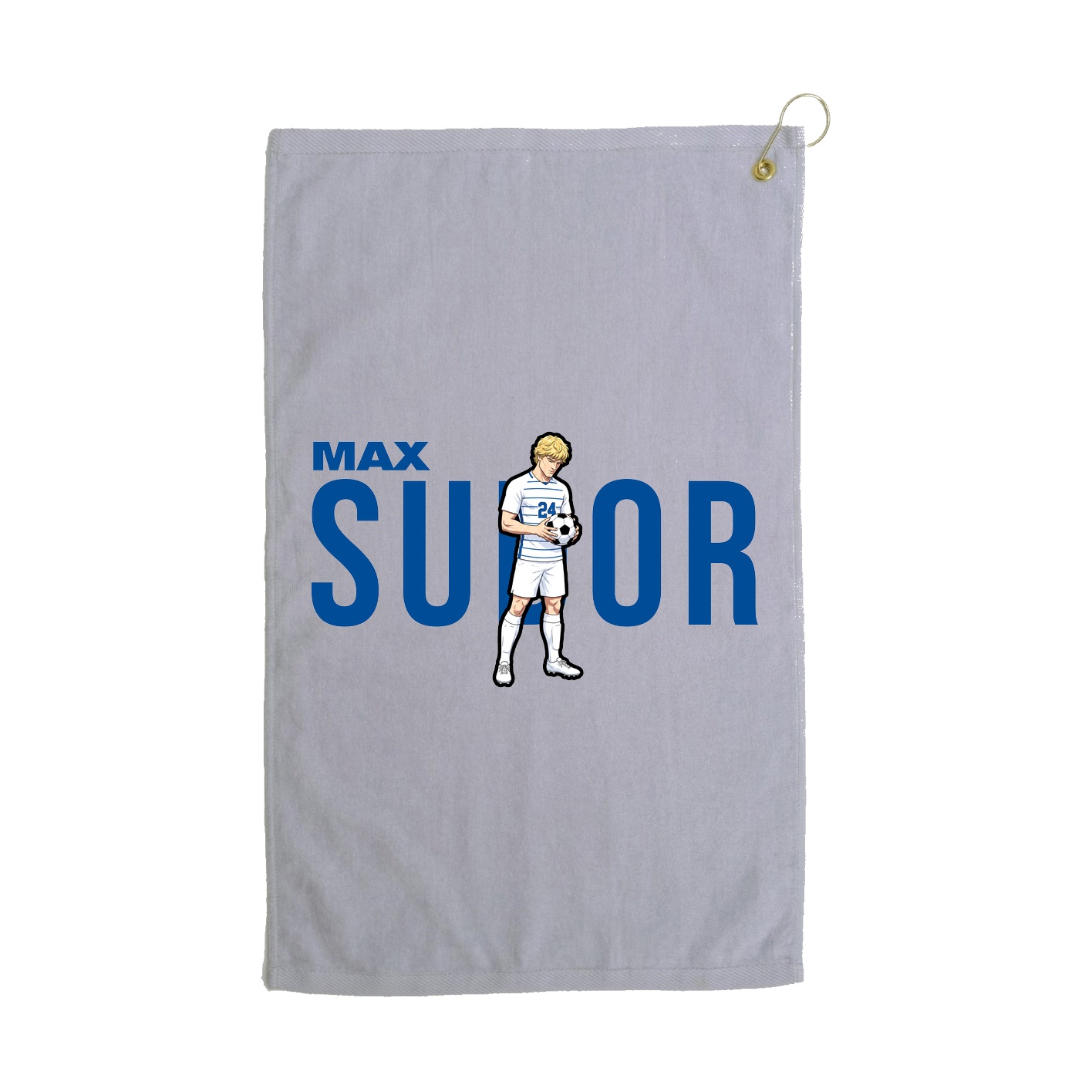 Golf Towel — Player Name in Grey
