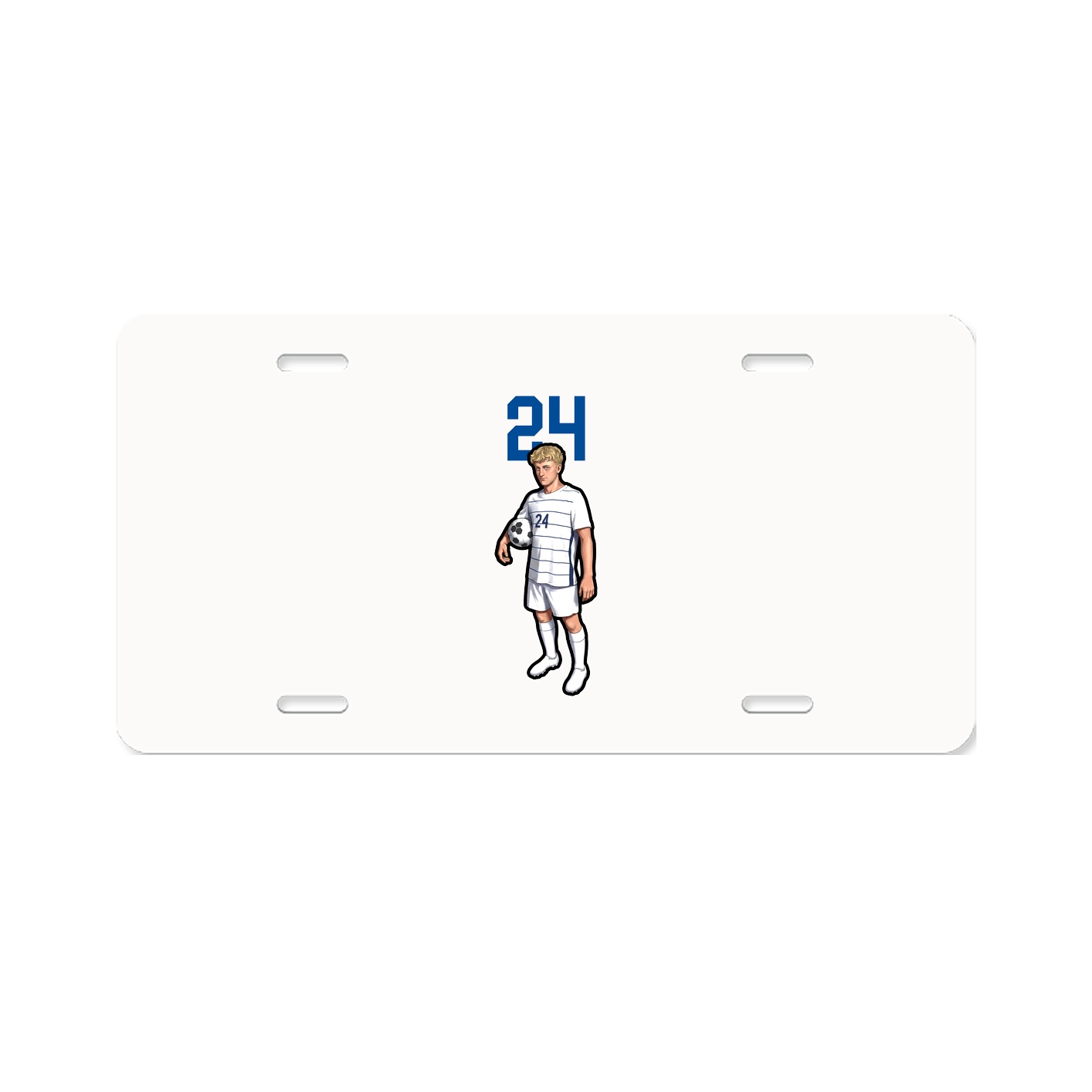 License Plate — Number Top in Classic