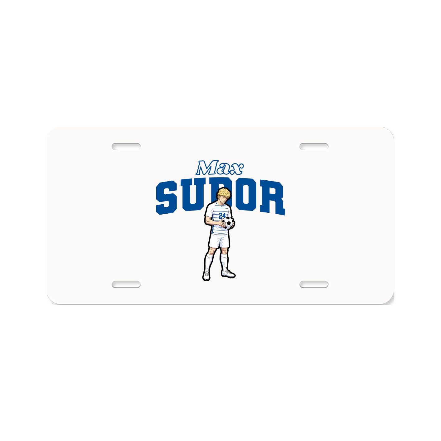 License Plate — Name Arch in Classic