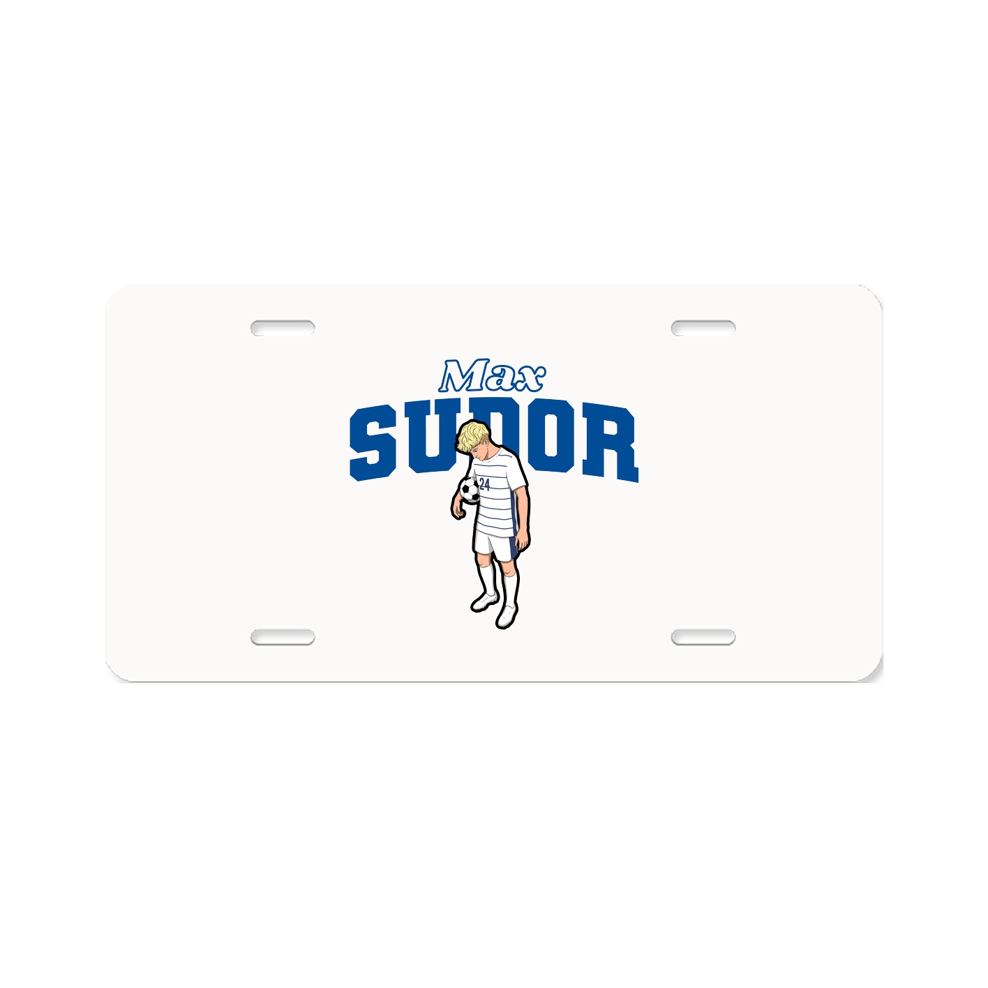 License Plate — Name Arch in Classic