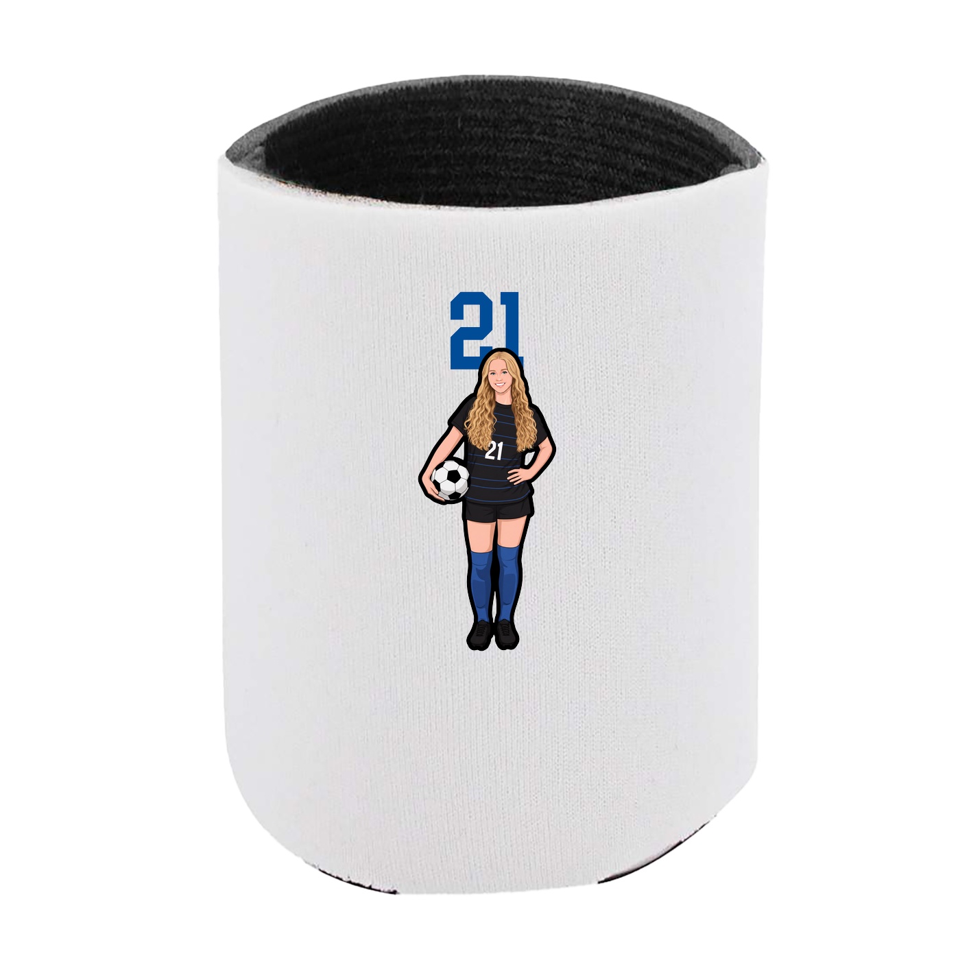 Can Holder — Number Top in White