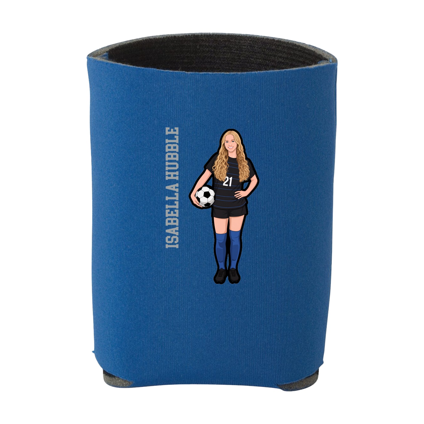 Can Holder — Name Vertical in Royal
