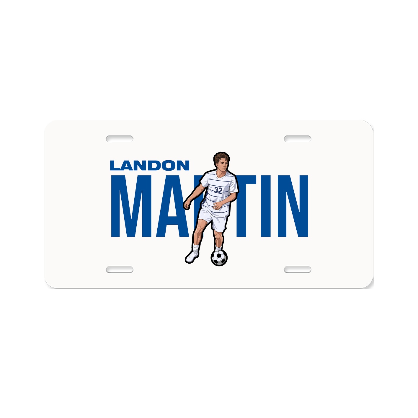 License Plate — Player Name in Classic