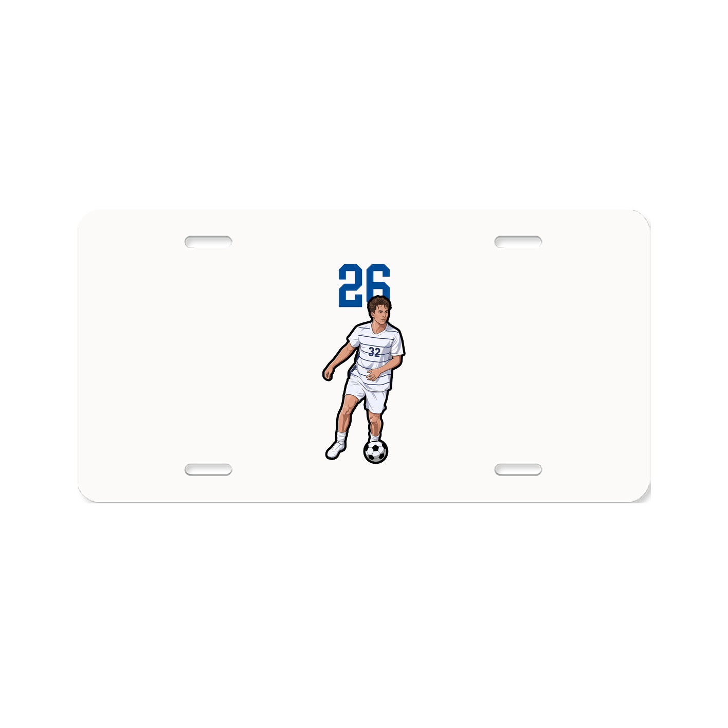 License Plate — Number Top in Classic