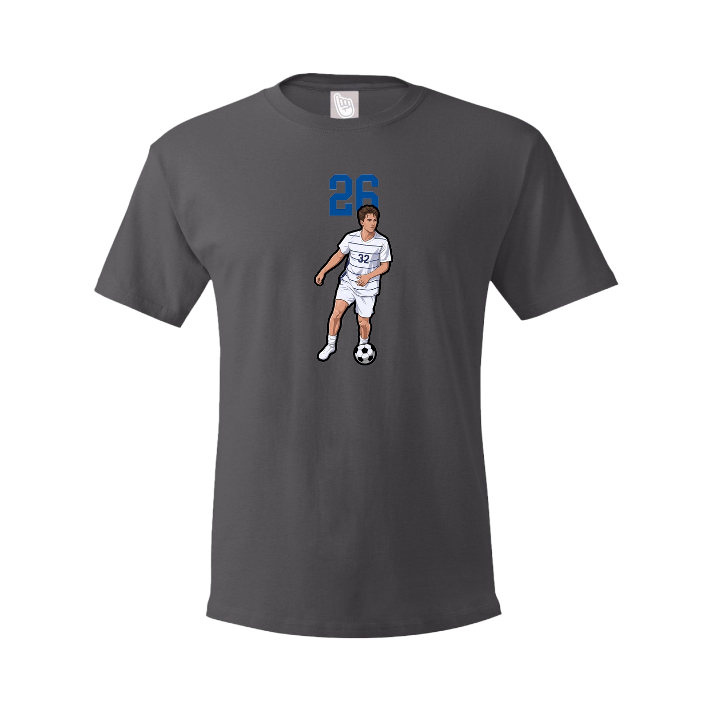 Tee — Number Top in Grey