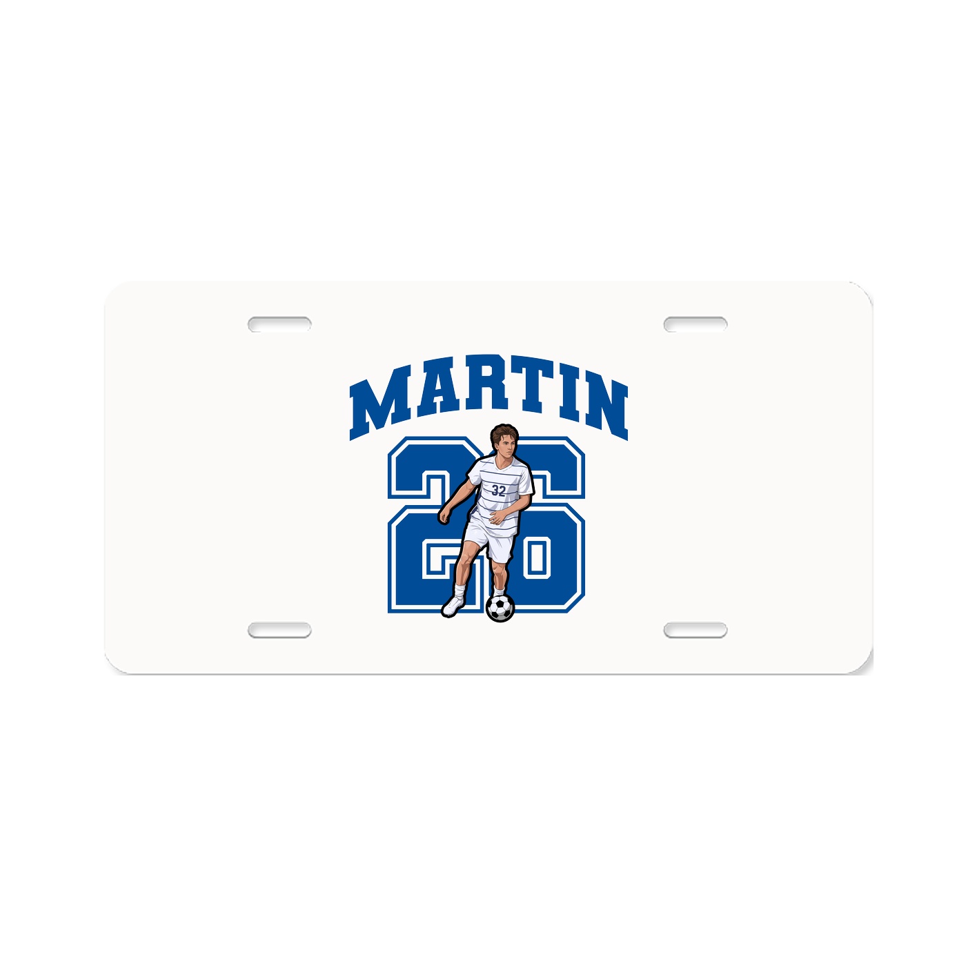 License Plate — Number in Classic