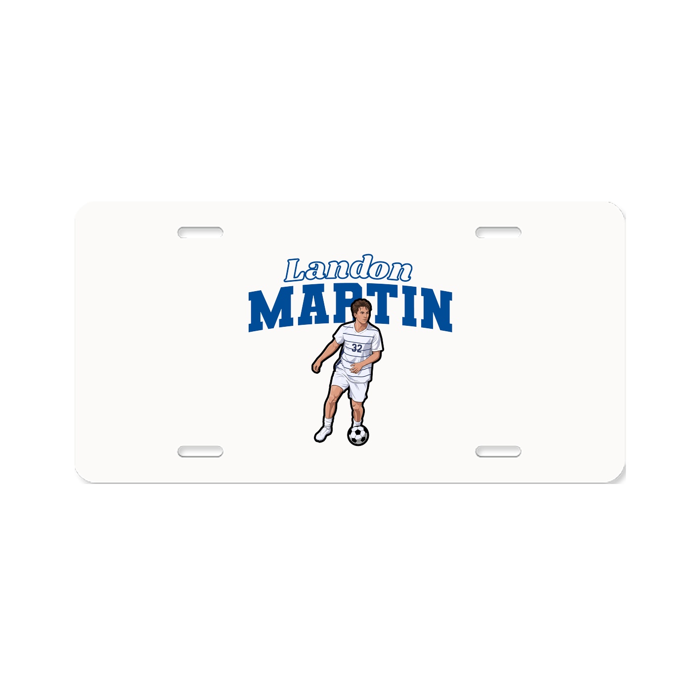 License Plate — Name Arch in Classic