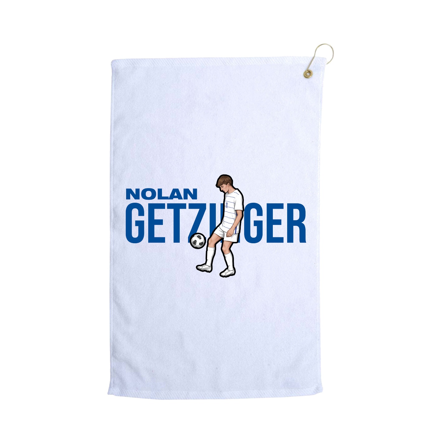 Golf Towel — Player Name in White