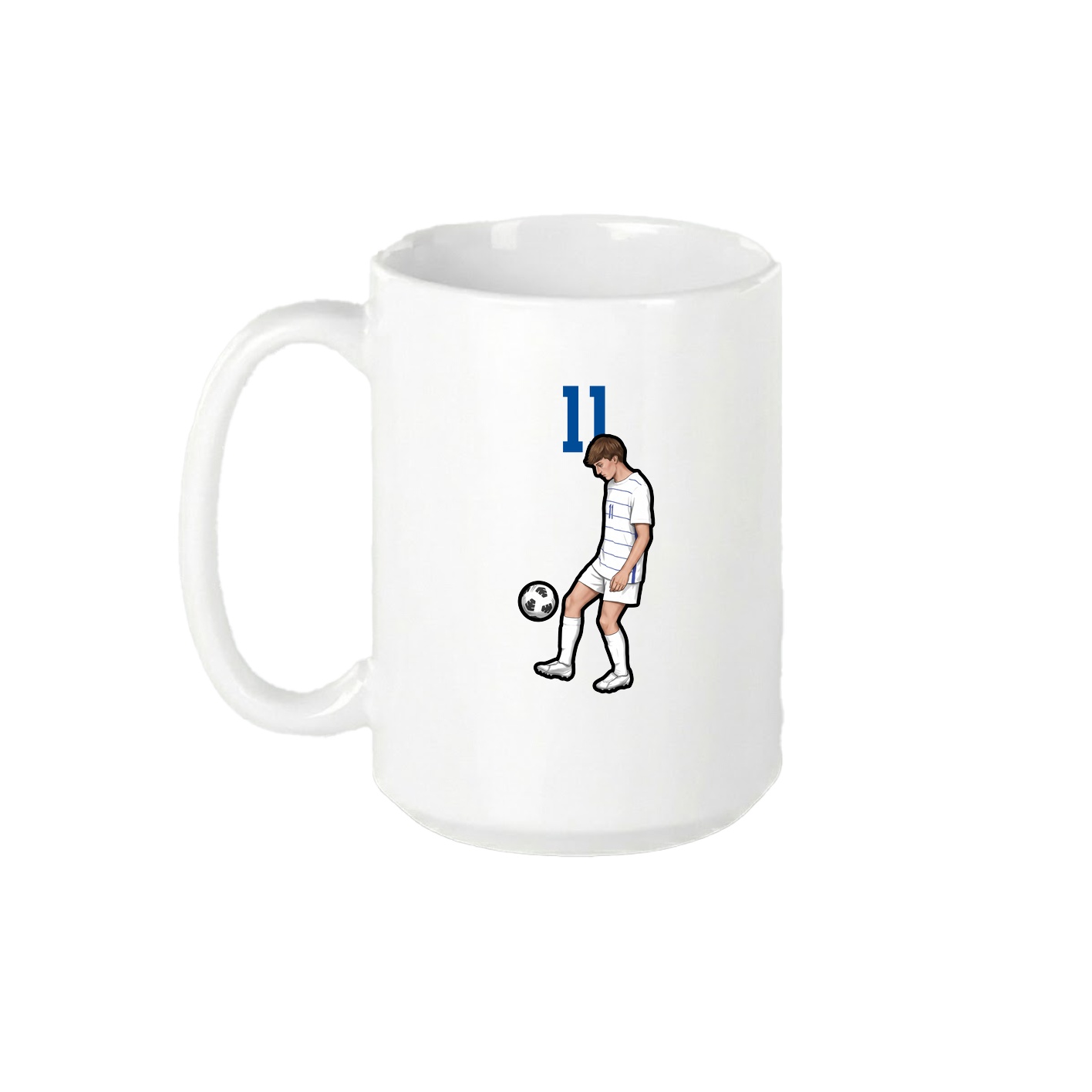 15oz Coffee Mug — Number Top in White