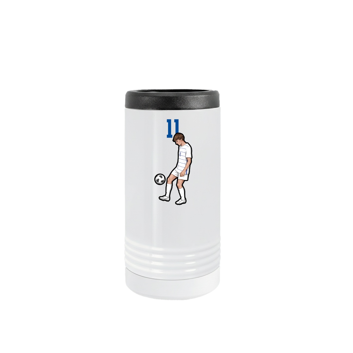 Slim Beverage Holder — Number Top in White