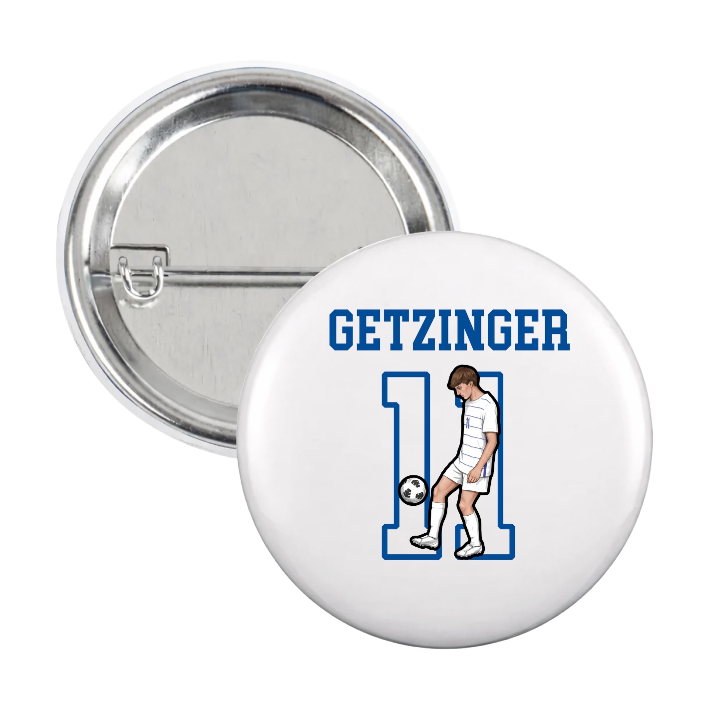 Game Day Button — Shirsey in White