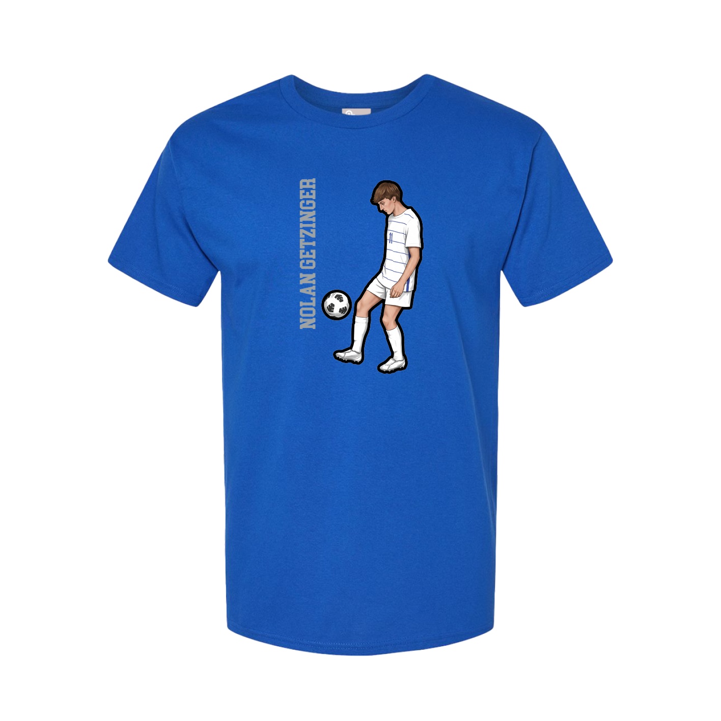 Tee — Name Vertical in Royal