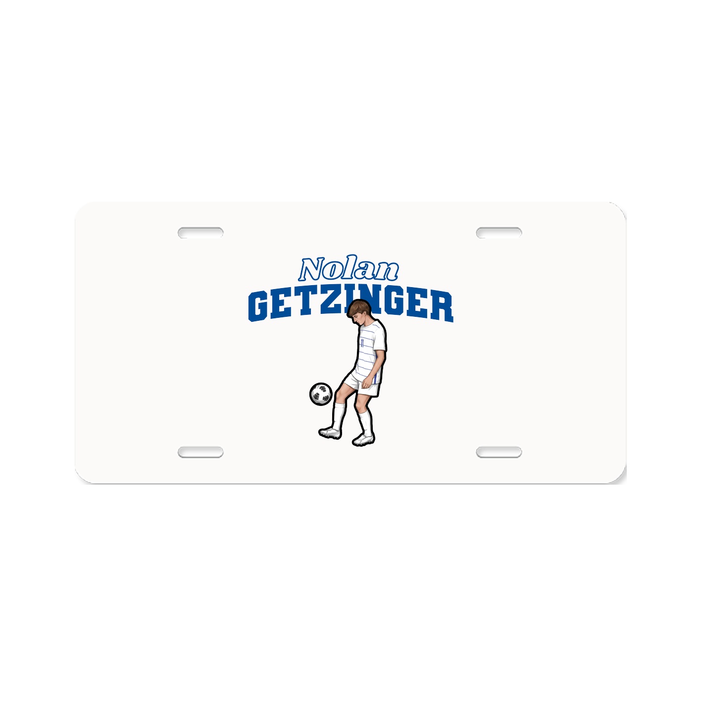 License Plate — Name Arch in Classic