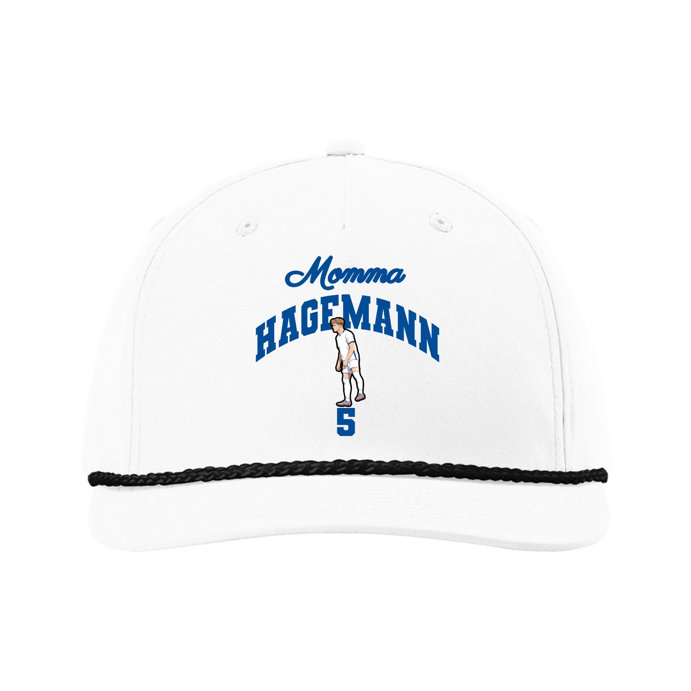 Five-Panel Classic Rope Cap — Mothers Day Arch in White