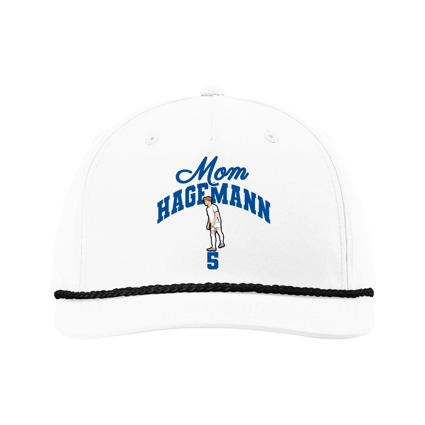 Five-Panel Classic Rope Cap — Mothers Day Arch in White