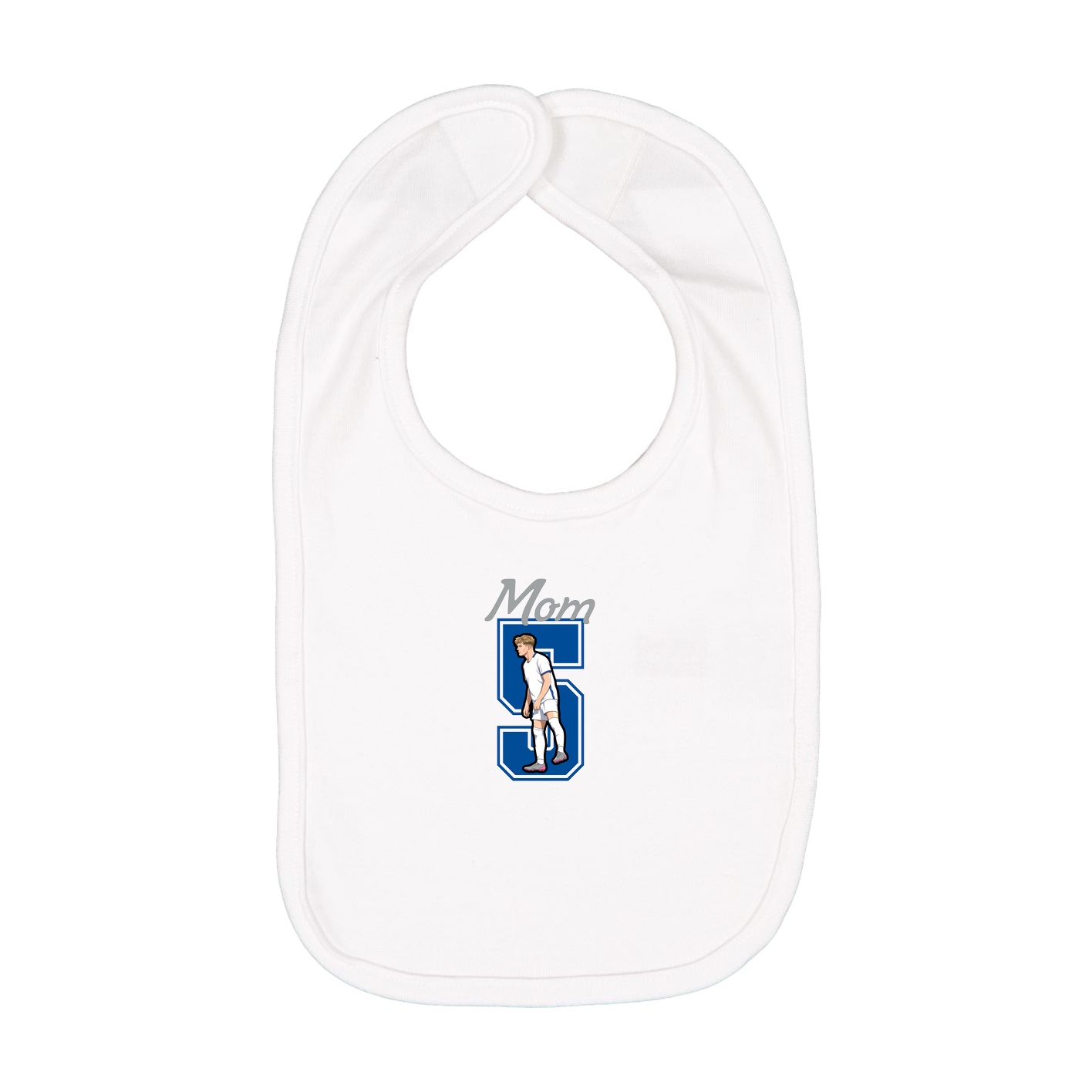 Infant Bib — Mothers Day Shirsey in White
