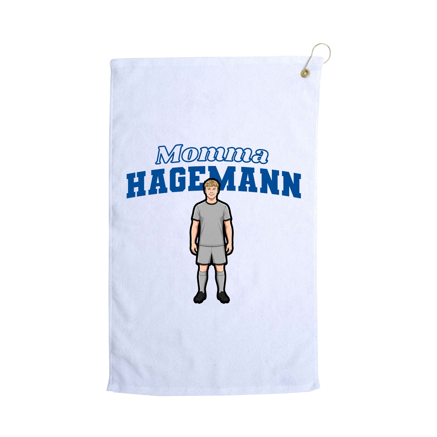 Golf Towel — Mothers Day Block in White