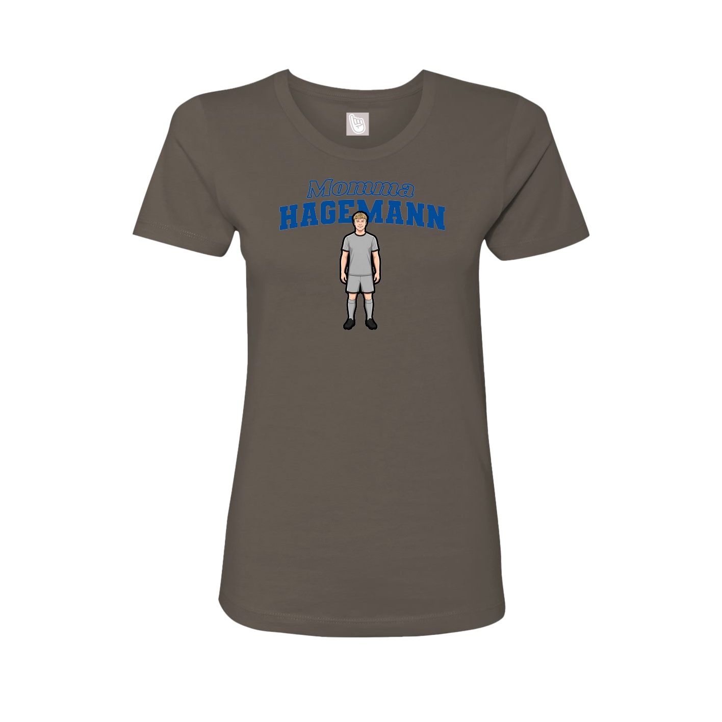 Womens Tee — Mothers Day Block in Grey
